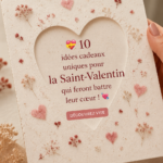 Un ensemble de cadeaux romantiques pour la Saint-Valentin sur une table décorée.