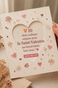 Un ensemble de cadeaux romantiques pour la Saint-Valentin sur une table décorée.