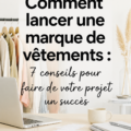 Création d'une marque de vêtements, femme réfléchissant à des designs.