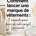 Création d'une marque de vêtements, femme réfléchissant à des designs.
