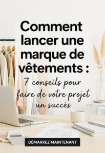 Création d'une marque de vêtements, femme réfléchissant à des designs.