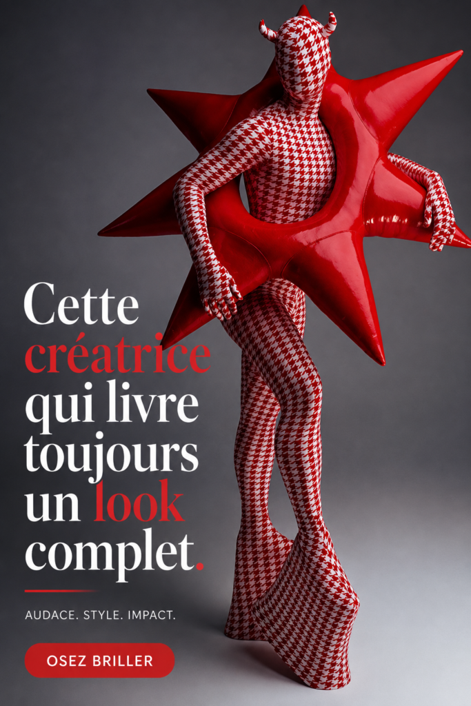 Un aperçu de looks stylés créés par un designer de mode, évoquant l'élégance et la créativité.
