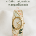 Moodboard créatif évoquant des idées déco célébrant la femme en mars.