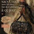 Sac Coach au design audacieux et coloré, parfait pour une tenue moderne.