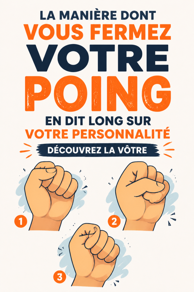 Un poing serré illustrant la communication non verbale et sa signification dans la personnalité.