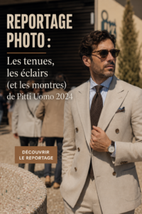 Look élégant et moderne inspiré de Pitti Uomo 2024.