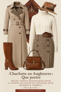 Tenues élégantes pour la saison de tir, adaptées aux hommes et femmes, sur une présentation stylée.