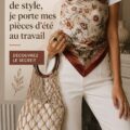 Femme portant une tenue d'été élégante au bureau, mélangeant style et professionnalisme.