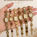 Femme portant un accessoire classique tendance pour 2024