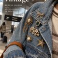 Stylish vintage brooches displayed with elegance.