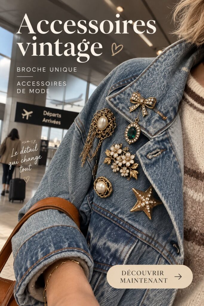 Stylish vintage brooches displayed with elegance.