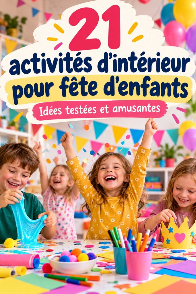 Activités amusantes pour un anniversaire d'enfant à faire à la maison