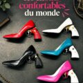 Chaussures stylées mais inconfortables sur fond neutre