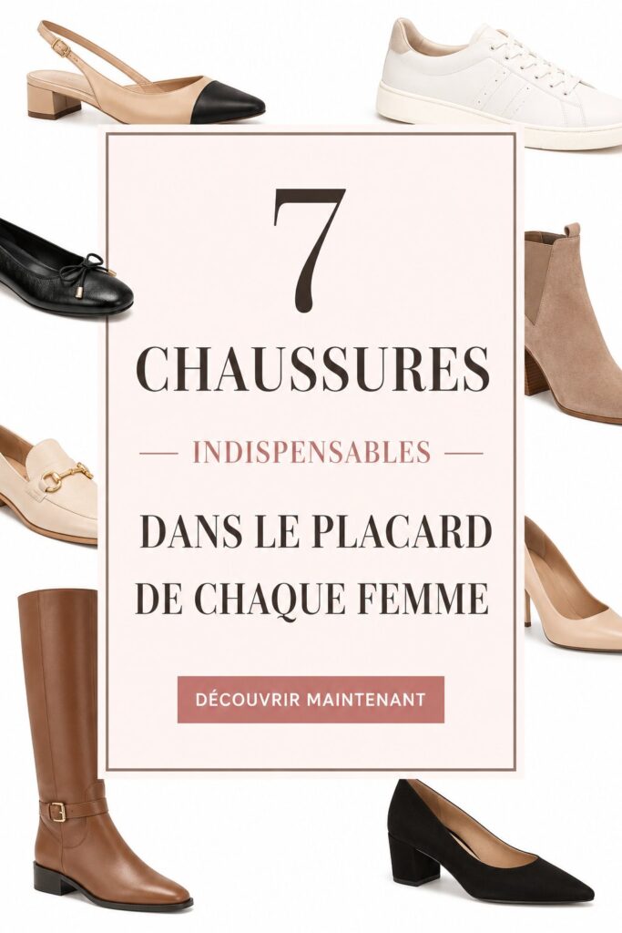 Une sélection de chaussures indispensables pour le dressing féminin.