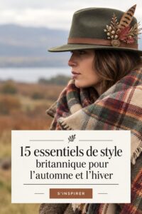 Élégants vêtements d'automne inspirés de la mode britannique