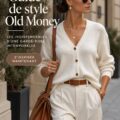 Femme habillée avec un style intemporel, portant un trench-coat élégant et un pantalon chic.