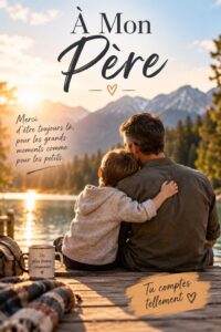 Cadeaux touchants pour la fête des pères, des choix variés et personnels.