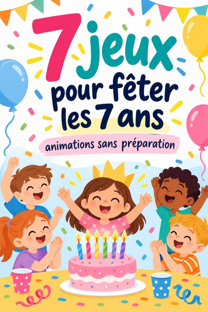 Des enfants s'amusent lors d'un anniversaire avec divers jeux