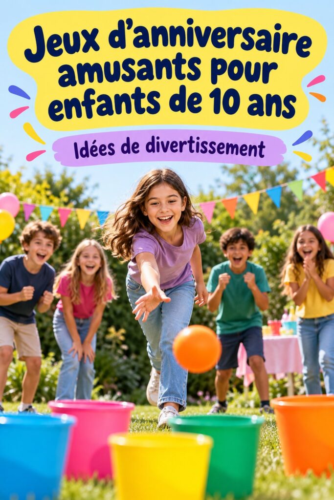 Jeux amusants d'anniversaire pour enfants