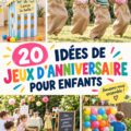 Des enfants s'amusant ensemble avec des jeux d'anniversaire