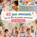 Jeux amusants d'anniversaire pour enfants de 1 an, rassemblant des amis et des rires.