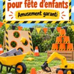 Des enfants jouant à des jeux de construction lors d'une fête