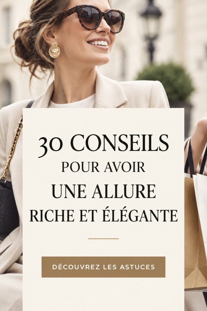 Femme élégante portant des vêtements raffinés avec des accessoires chics.
