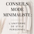 Femme portant des vêtements minimalistes, mise en avant d'un style chic et épuré.