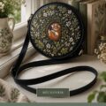 Sac rond brodé Chloe, un accessoire tendance pour femmes