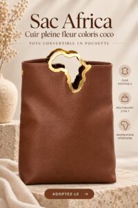 Sac en cuir convertible en pleine lumière, élégance et pratique réunies.