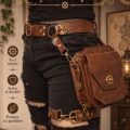 Un sac cuisse steampunk élégant et pratique pour un look tendance