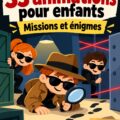 Image d'une fête d'anniversaire sur le thème espion, avec des enfants jouant à des jeux d'espions