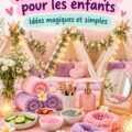 Un anniversaire spa coloré avec des enfants se relaxant dans des peignoirs et des masques de beauté.