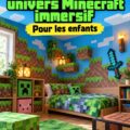 Décoration d'anniversaire inspirée de Minecraft avec des ballons et des éléments de jeu.