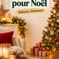 Un fond de Noël simple avec des décorations élégantes