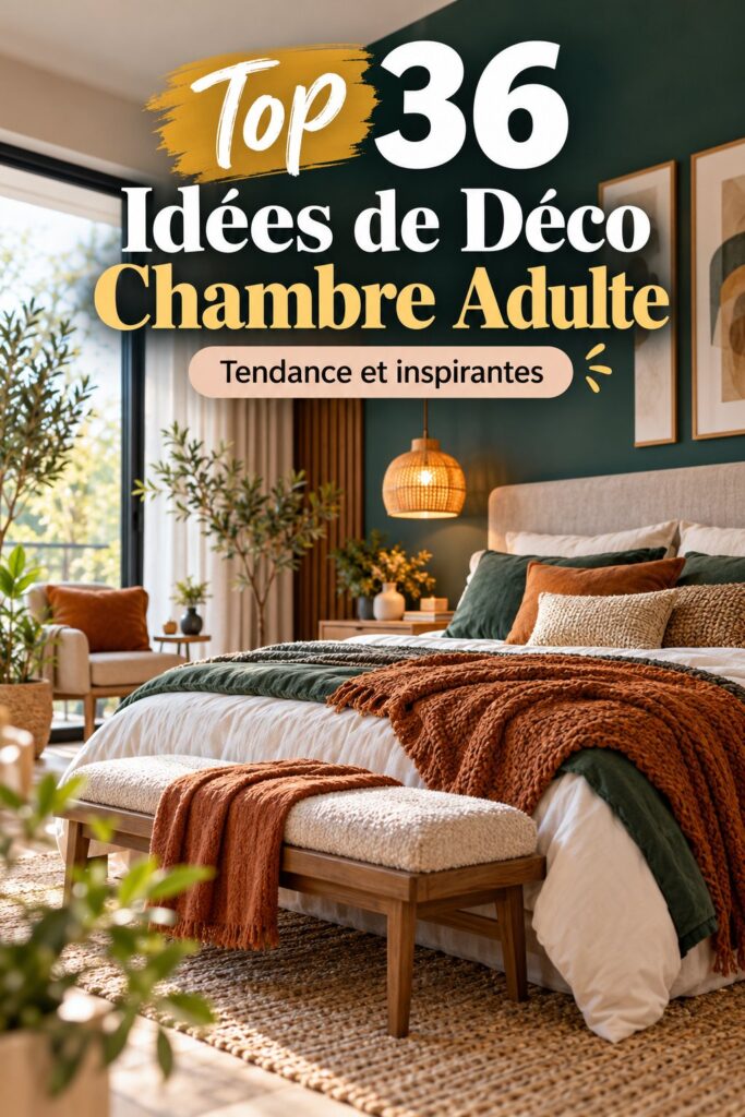 Chambre adulte modernisée avec des éléments tendance de 2026
